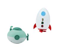 Milisten Lot de 2 Jouets de Bain sous-Marins Flottants pour Garçon et Filles Accessoires Amusants et Éducatifs Jouets de Bain Sûrs et Lisses Activités Aquatiques