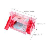 Milisten Lot de 2 Lits superposés pour Maison de poupée : Meubles Miniatures pour Maison de poupée, lit avec échelle, Meubles de Chambre à Coucher pour Jeu de rôle, Accessoires de dortoir