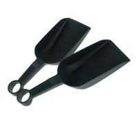 Milisten Lot de 2 Petites Pelles à Main en Plastique Vert Foncé Pelles Plates pour Jardinage Outils Légers pour Creuser et Planter pour Succulentes et Bonsaïs Entretien Facile