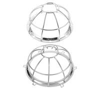 Milisten Lot de 2 Protections en Fer pour Gicleurs Incendie, Solide et Pratique, Design Argenté Élégant, Décoration Intérieure sans Gêner Le Détecteur