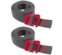 Milisten Lot de 2 Sangles de Fixation Polyvalentes pour Camping et Randonnée, Ceintures D'arrimage Robustes en Matériau Résistant, pour Attacher Paquet, Tentes et Bagages en Extérieur