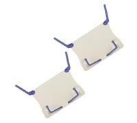 Milisten Lot de 2 Supports de Partitions Pliables Portables 20,6 X 16,3 Cm en Plastique Blanc, Pupitre de Bureau Compact pour Musique à Domicile et Studio, Porte-notes Léger pour Lectures