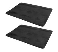 Milisten Lot de 2 Tapis de Poker Magic 30 X 40 Cm en Tissu Antidérapant Noir, Accessoire pour Tours de Cartes Close-up, Tapis de Jeu Souple et Portable pour Spectacles et Animations