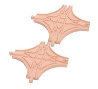 Milisten Lot De 2 Trains pour Rails en Bois Rails en Bois pour Train Tunnel Ferroviaire Kaki