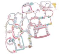 Milisten Lot de 20 Autocollants pour Cadre Photo en Papier, Faciles à Utiliser, Décoratifs et Adaptés pour Scrapbooks et Enveloppes, Design Délicat et Coloré