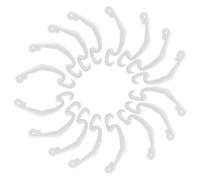 Milisten Lot de 20 Clips Latéraux Blancs 68 X 15 CM pour Cage à Lapin et Hamster Boucles Fixes de Fixation pour Petites Cages Accessoires Sécurisés pour Porte d'Enclos d'animaux