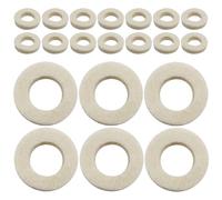 Milisten Lot de 20 Coussinets Feutre pour Trompette et Trombone, Accessoires pour Instruments à Vent, Tampons Universels 18 X 18 X 3 Mm, Protection et Contrôle D’humidité pour Pistons,