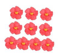 Milisten Lot de 20 Fleurs d'hibiscus Artificielles Fausses Fleurs Hawaïennes Décorations D'Été Fausses Fleurs Tropicales Hibiscus Hawaïen Fleur De Printemps Et