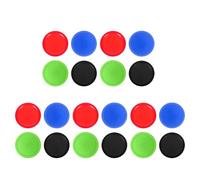 Milisten Lot de 20 Palets de Hockey sur Air 64 MM en Plastique Résistant Multi-Couleurs Accessoires pour Table de Hockey sur Air pour Jeux D’Arcade et Loisirs en Salle