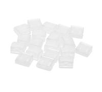 Milisten Lot de 20 Pinces à Reliure en Plastique Transparent, Clips D’angle pour Organiser Documents et Notes Scolaires, Petits Trombones Polyvalents pour Bureau et Maison, Accessoires