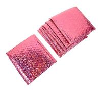 Milisten Lot de 20 Pochettes D'emballage Multifonctions à Bulles 15 X 13 Cm Rose Fuchsia, Paquet D'expédition Auto-adhésifs, Étanches et Anti-chocs pour Envois Postaux et Petites