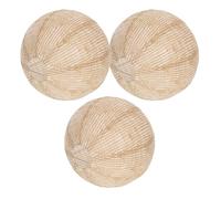 Milisten Lot de 3 Abat-Jour Suspendus en Toile de Jute, Lanterne Ronde en Lin, Décoration pour Fête d'Anniversaire et Mariage Champêtre, Adaptable à Plusieurs Types d'Ampoules, Diamètre