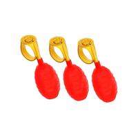 Milisten Lot de 3 Anneaux Arroseurs Rouges en Plastique Solide pour Farces du 1er Avril, Jouets d'eau Ludiques et Interactifs, pour Fêtes en Intérieur et Extérieur, Jeux Parodiques