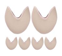 Milisten Lot de 3 paires de protège-orteils pour pointes de ballet - Chaussettes courtes respirantes en maille avec coussinet antidérapant et protection sans couture pour l'avant-pied