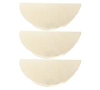 Milisten Lot de 3 Peaux de Percussion Artisanales en Peau de Chèvre Naturelle Ronde 30 CM Accessoires pour Djembé Africain Peau de Rechange Plate pour Studio Scène et Pratique à