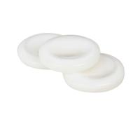 Milisten Lot de 3 Petits Boutons de Doigt pour Trompette en Coquillage Blanc, Accessoires de Rechange Compacts et Légers pour Instruments à Vent, Fournitures Professionnelles