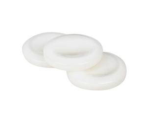 Milisten Lot de 3 Petits Boutons de Doigt pour Trompette en Coquillage Blanc, Accessoires de Rechange Compacts et Légers pour Instruments à Vent, Fournitures Professionnelles