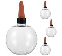 Milisten Lot de 4 Ampoules d'arrosage pour Plantes : 500 ml/17 oz, avec Pointes en céramique, Recharge pour piquets - Dispositif d'arrosage Automatique à libération Lente pour jardinières de