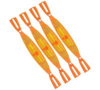 Milisten Lot de 4 Bandes Réfléchissantes Pliables Orange pour Rayons de Roues de Vélo Extension Plastique Vis Réflecteurs de Sécurité Nocturne pour VTT Vélo de Route et Cyclisme Urbain