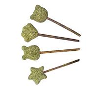 Milisten Lot De 4 Bâtonnets À Lécher Comestibles pour Chats Friandises pour Chatons Sucettes pour Animaux De Compagnie