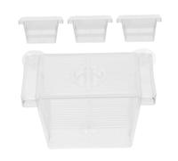 Milisten Lot De 4 Boîtes D'Alevinage pour Poissons Betta Séparateur D'Œufs Boîtier D'Isolation pour Aquarium Incubateur Accessoire pour Aquarium Séparateur De Poissons en