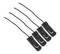 Milisten Lot de 4 Clips D'ailerons Noirs en Nylon 4,3 X 1,3 Cm pour Planches de Surf Gonflables et Paddleboard, Séparateurs d'eau pour Stabilité et Contrôle Améliorés en Sports Nautiques