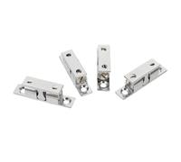 Milisten Lot De 4 Loquets Anti-Vibrations pour Trappe De Bateau en Acier Inoxydable Loquet De Porte Marine De Portail À Rouleau pour Armoire De Bateau À Fermeture