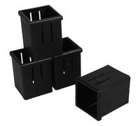 Milisten Lot de 4 Manchons Creux Carrés 50 Mm vers 40 Mm pour Tubes de Fitness, Manchons Tubulaires de Conversion Compatibles, Accessoires Solide pour Équipements de Musculation