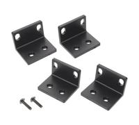 Milisten Lot de 4 Protections D’angle Renforcées en Plastique pour Supports de Microphone 1u, Équerres Ajustables pour Fixation de Rack Audio, Compatibles Enceintes et Meubles Audio