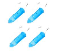 Milisten Lot de 4 Set de Cages à Appâts Pivotantes pour Pêche en Extérieur Panier à Leurres en Plastique 33X129 MM Distributeur D’Appâts pour Lac et Rivière Feeder pour Pêche au Coup et