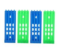 Milisten Lot De 4 Supports pour Pattes De Pigeon - Support De Dressage Doiseaux Support pour Bagues Doiseaux Montage Rapide avec Cadre en Plastique