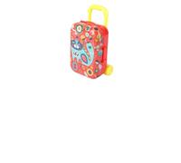Milisten Lot De 4 Valises À roulettes pour Enfants Mini-Coffres À Bagages Jouets Éducatifs Valises De Voyage Portables Jouets en Plastique Abs