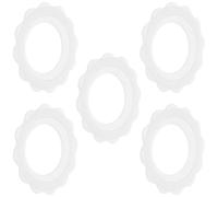 Milisten Lot de 5 Anneaux en Silicone Antidérapants pour Allaitement, Protection Mamelons Résistante la Transpiration Estivale, Grand Modèle Confortable et Réutilisable pour Mamans