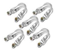 Milisten Lot de 5 colliers de serrage fixes pour serre - Connecteur de câble de fixation pour serre, clips de connexion croisés pour serres en aluminium