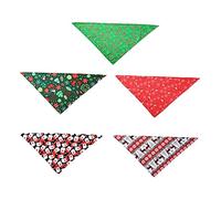 Milisten Lot De 5 Écharpes De Noël pour Animaux De Compagnie Bavoirs pour Chien Serviette Bandana pour Chat Accessoires pour Animaux De Compagnie Mode Festive pour Animaux De Compagnie