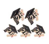Milisten Lot de 5 Épinglettes de Graduation en Alliage de Zinc Émaillé, Souvenirs de Remise de Diplôme 2026, Décoration Légère pour Cérémonie et Présent de Fête de Remise de Diplômes