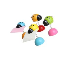 Milisten Lot de 5 Pinces en Bois Forme Animal pour Dossier de Notes et Dossier Photo, Matériau Bois, Maintien de Menu et Numéro de Table, Décoration Bureau pour Réception Couleur Aléatoire