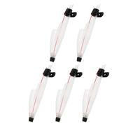 Milisten Lot de 5 Protège-Pointes de Bâton de Pêche Transparent, Capuchon Rétractable Élastique pour Extrémité de Bâtons, Accessoires de Pêche Adaptés à Eau Douce et Eau Salée, Protection