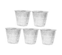 Milisten Lot De 5 Seaux À Graisse Jetables en Papier Aluminium Plaques À Pizza Jetables Poêles À Griller Jetables Boîtes De Cuisson Porte-Gobelets À Graisse Jetables Seaux À Barbecue