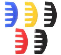 Milisten Lot de 5 Sourdines en Caoutchouc pour Violon, Sourdine de Chevalet Multicolore pour Pratique Silencieuse à Domicile, du Bruit, Compatible Violon et Alto