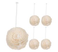 Milisten Lot de 5 têtes de diffuseur de Parfum en Forme de Fleur sur Corde en Coton pour l'aromathérapie aux huiles essentielles - Recharge remplaçable pour diffuseur d'huiles parfumées, idéale