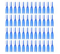 Milisten Lot de 50 brosses à dents de sécurité à poils souples pour le nettoyage des dents - Mini brosses à pour prisons et institutions - Manche court pour le camping et les voyages