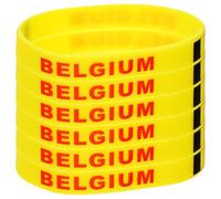 Milisten Lot De 6 Bracelets En Silicone Avec Motif Drapeau Australien Étui À Lettres Aléatoires Pour Événements Sportifs Et Célébrations