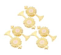 Milisten Lot de 6 Épingles Religieuses Dorées, Broches Chrétiennes du Saint Graal pour Première Communion, Épingle Décorative Chrétienne en Prière, Accessoire Religieux pour Cérémonie