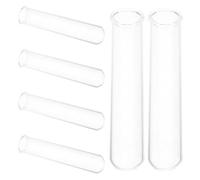 Milisten Lot de 6 Tubes à Essai en Verre 15 ML 20x100 Mm pour Jardinage Hydroponique, Mini Vases Transparents pour Plantes D’intérieur, Décoration Élégante pour Table et Rebord de Fenêtre