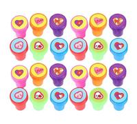 Milisten Lot de 60 tampons encreurs en Forme de cœur pour la Saint-Valentin, Parfaits pour récompenser Les Enseignants, décorer Une Classe, créer Un Journal Intime ou Un Album de Scrapbooking.