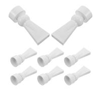 Milisten Lot de 8 Buses de Sortie d'eau pour Aquarium Buse Plate Rotative à Bec de Canard en Plastique Blanc 25 Mm Raccord de Plomberie pour Pompe D'aquarium Eau Douce et Eau de Mer,