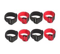 Milisten Lot De 8 Colliers De Volaille Antibruit en Nylon Ajustables, Tours De Cou Anti-cris Rouges Et Noirs, Accessoires pour Coqs, Canards Et Oies, Protection Sonore en Élevage Avicole