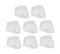 Milisten Lot De 8 Filets Anti-Oiseaux pour Myrtilles Mangues Arbres Fruitiers Filets À Cordon avec Cordon Blanc