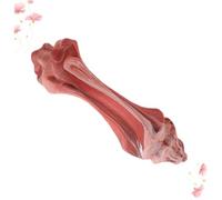 Milisten Mâcher pour Chien Caoutchouc Forme Os Molaire Couleur Viande et Sécurisé pour Renforcement du Lien et des Chiens